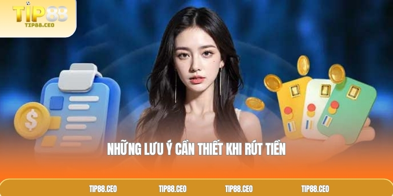 Những lưu ý cần thiết khi rút tiền